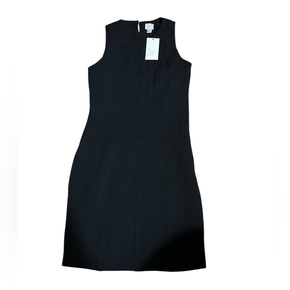 Chic Black Sleeveless Mini Dress With Side Zip
